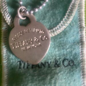 Tiffany & Co. Silver Heart Pendant Necklace
